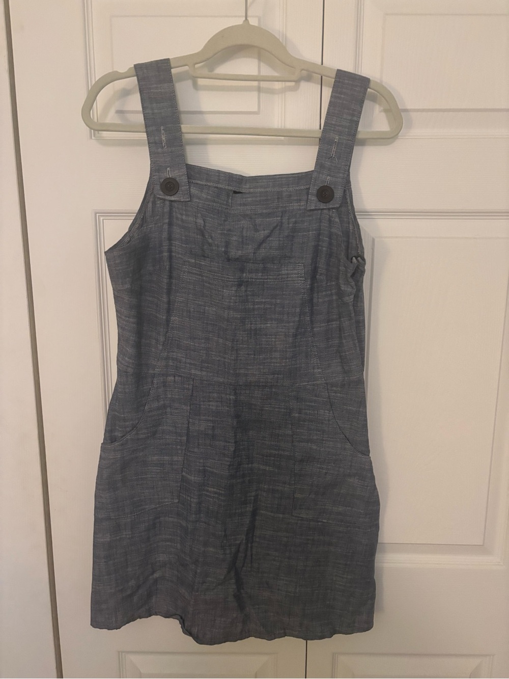 Nooworks Chambray Pinafore Overall Dress